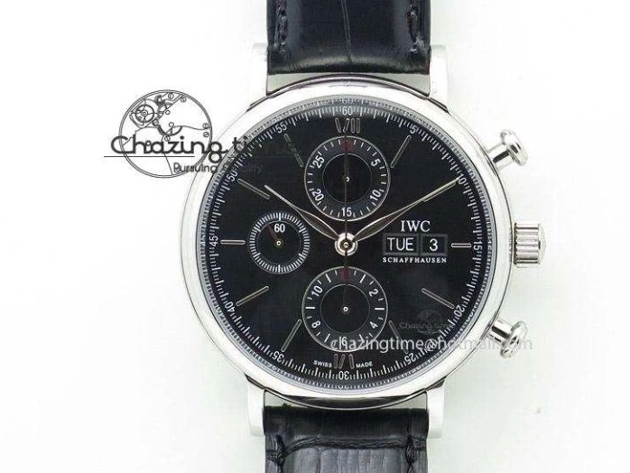 MIROTIME 0306 Big Pilot IW501004 Titanium ZF 1:1 Best Edition Black Dial On Brown Leather Strap A ZeroBulk 7212